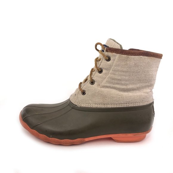 Sperry Saltwater Pop Waterproof Rain Duck Boots 10M - Picture 1 of 12